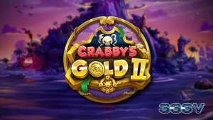Tampilan visual slot Crabby’s Gold II dengan tema bajak laut dan peti harta karun