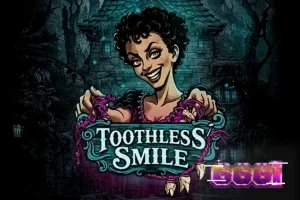 Tampilan visual slot Toothless Smile dengan tema horor dokter gigi